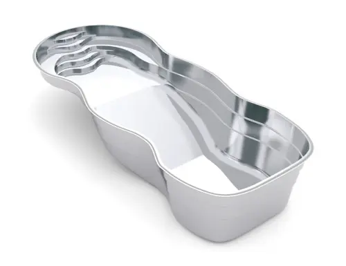 Mediterranean-40 The Mediterranean™ Fiberglass Pool 3D image